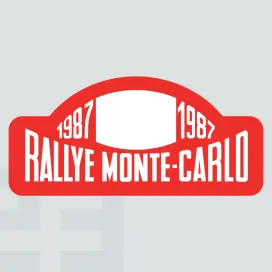 Montecarlo rallye plate